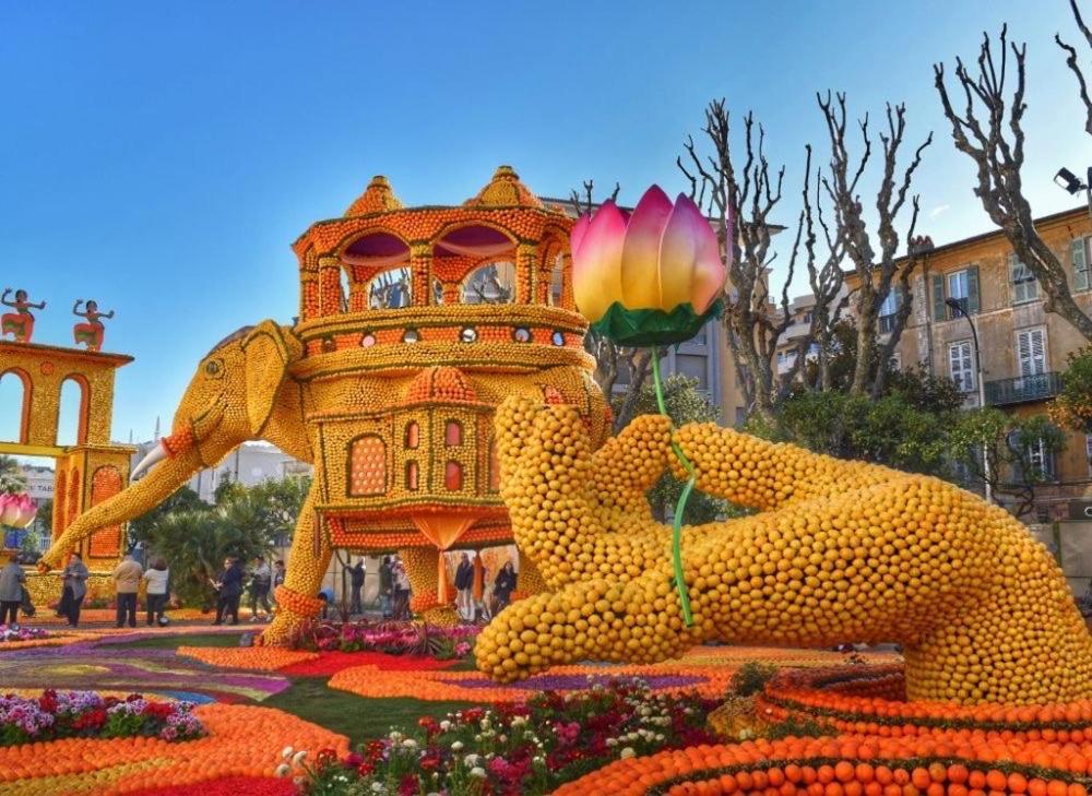 Menton Studio Face Au Jardin Bioves Fetes Des Citrons 3Min De La Mer Apartment Exterior photo